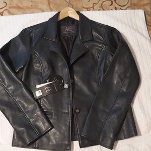 NWT EMPORIO ARMANI Dress Leather Jacket authenticM